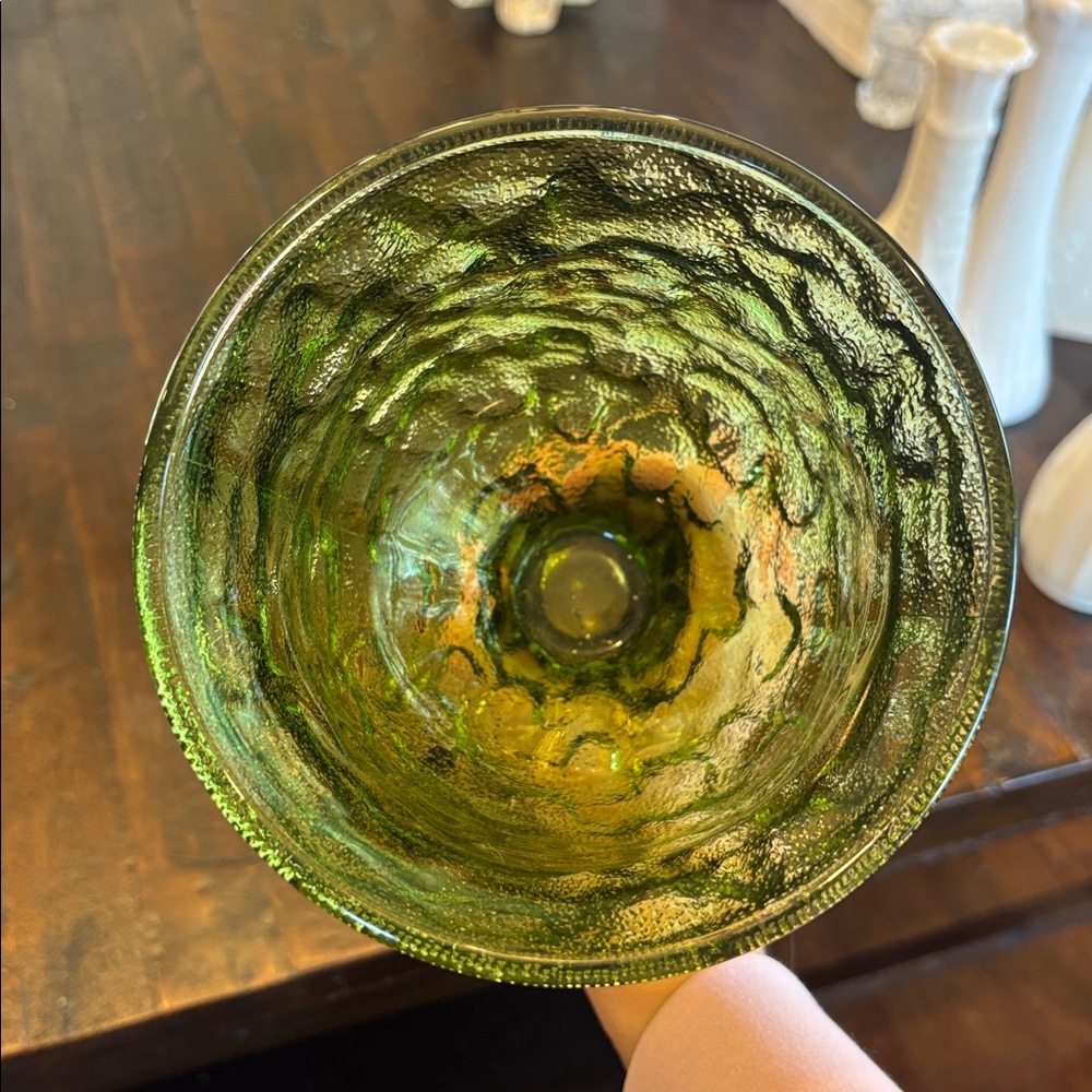 Textured Green Goblet E.O Brody - Picture 3 of 3